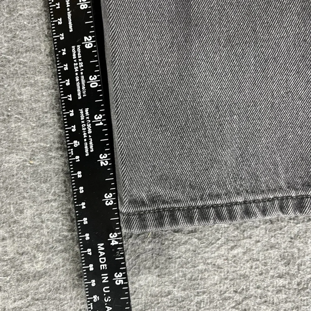 Vintage Y2K Levis 505 Jeans Mens 34x34‎ Black Straight Faded distressed